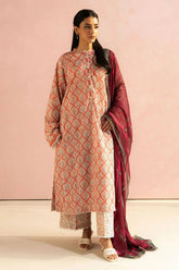 Digital printed Lawn with 4 side printed Lawn Dopatta